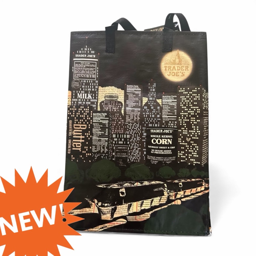 NEW with tag Rare Trader Joe’s reusable shopping bag Nocturne collectible